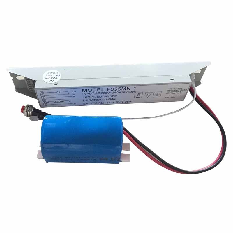 एलईडी आपातकालीन प्रकाश बिजली की आपूर्ति ली-आयन बैटरी 14.8V 2.25Ah 3 घंटे F355M