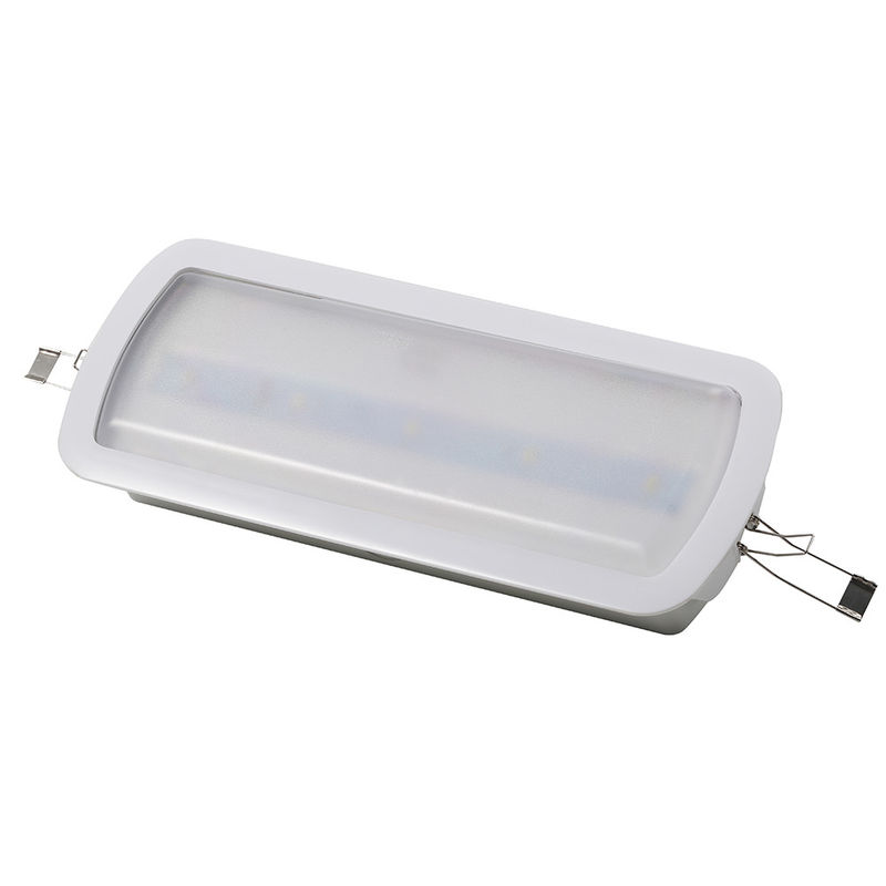 10pcs SMD 5730 एलईडी और 3.6V 1.8Ah Ni-Cd बैटरी के साथ अग्नि-प्रतिरोधी ABS एलईडी आपातकालीन प्रकाश