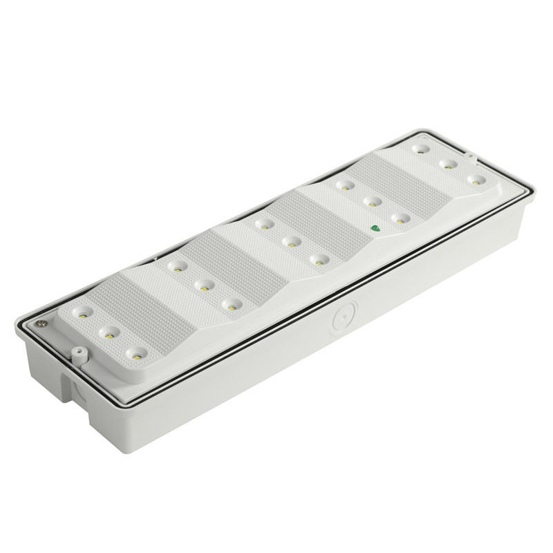 IP65 जलरोधक एलईडी आपातकालीन प्रकाश 3W Ni Cd बैटरी बैकअप 15pcs 2835 SMD 6500K