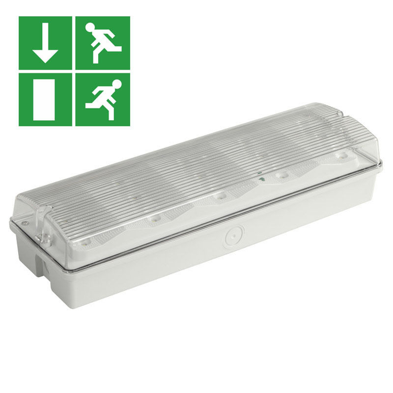 IP65 जलरोधक एलईडी आपातकालीन प्रकाश 3W Ni Cd बैटरी बैकअप 15pcs 2835 SMD 6500K