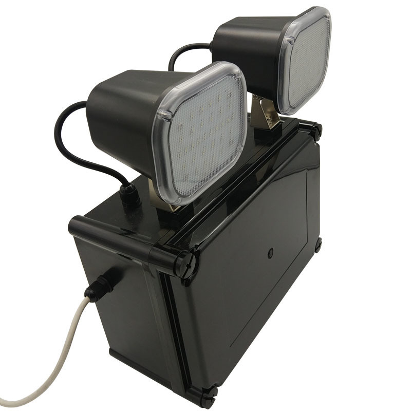 220V इनपुट 2x6W ट्विन स्पॉट LED इमरजेंसी लाइट 3 साल की वारंटी 50000 घंटे का जीवनकाल