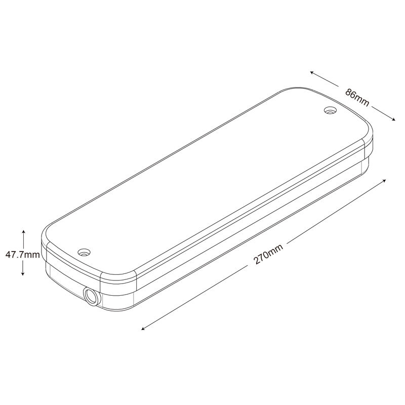 Industrial IP65 Waterproof LED Emergency Light with 3-Hour Backup and Ni-Cd Battery