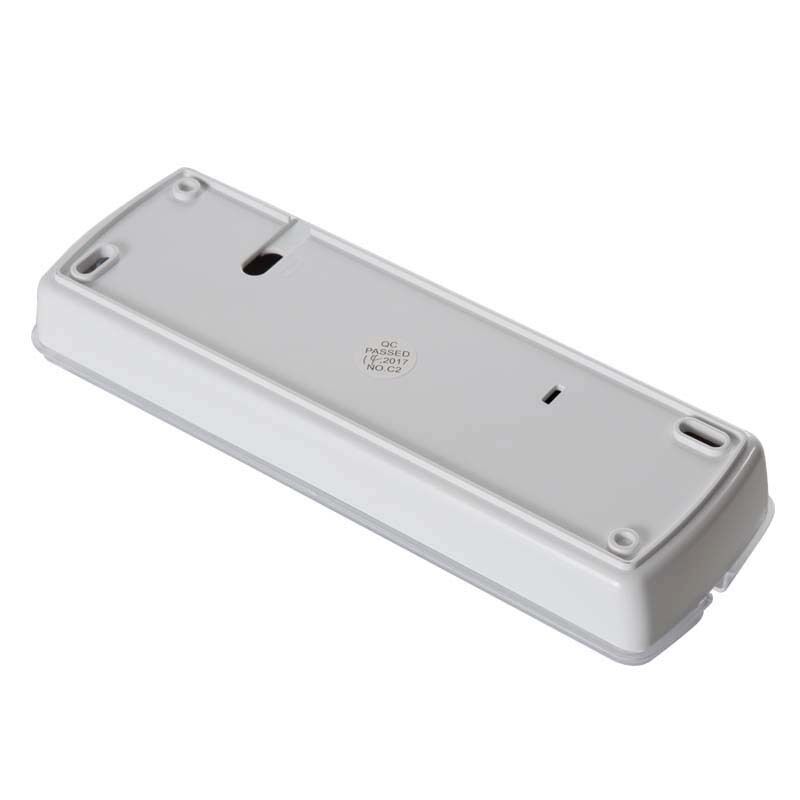 220V सरफेस माउंटेड एलईडी रिचार्जेबल इमरजेंसी लैंप 3 घंटे बैकअप और प्लास्टिक निर्माण के साथ