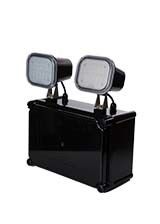 आईपी65 वाटरप्रूफ 2X4W ट्विन स्पॉट इमरजेंसी लाइट 3 साल की वारंटी और ट्विन हेड एलईडी इमरजेंसी लैंप के साथ