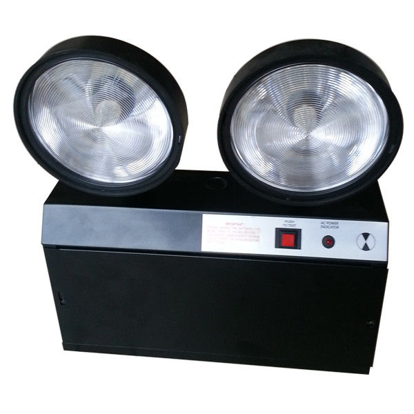 टिकाऊ स्टील केशिंग ट्विन स्पॉट आपातकालीन रोशनी 272mmx80mmx301mm आकार और -10C से 55C कार्य तापमान के साथ