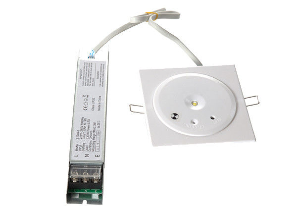 180 मिनट संचालन, फायर रिटार्डेंट एबीएस केसिंग और वॉल रिसेस्ड माउंटेड के साथ 220V रिचार्जेबल इमरजेंसी लाइट