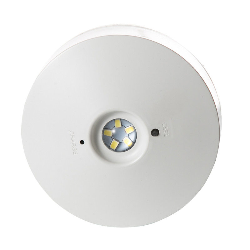 बैटरी बैकअप 220V 5pcs SMD L114N के साथ इनडोर टेस्ट बटन LED रिचार्जेबल इमरजेंसी लाइट
