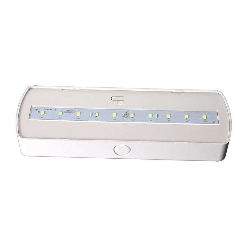 10pcs SMD 5730 एलईडी और 3.6V 1.8Ah Ni-Cd बैटरी के साथ अग्नि-प्रतिरोधी ABS एलईडी आपातकालीन प्रकाश