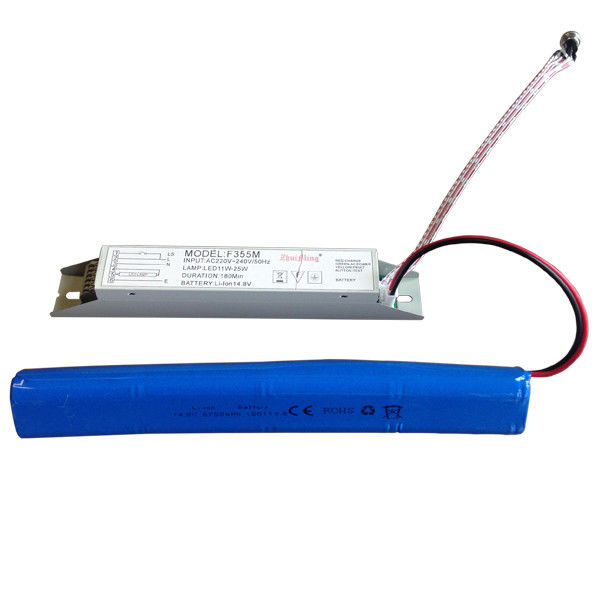 बैटरी संचालित आपातकालीन लाइट पावर सप्लाई, ली-आयन बैटरी 14.8V 6.0Ah और 3 घंटे से अधिक की अवधि के लिए सेल्फ-टेस्ट फंक्शन के साथ