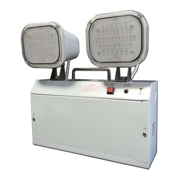 3 साल की वारंटी 220V-240V ट्विन स्पॉट इमरजेंसी लाइट 3 घंटे की अवधि और स्टील केसिंग के साथ