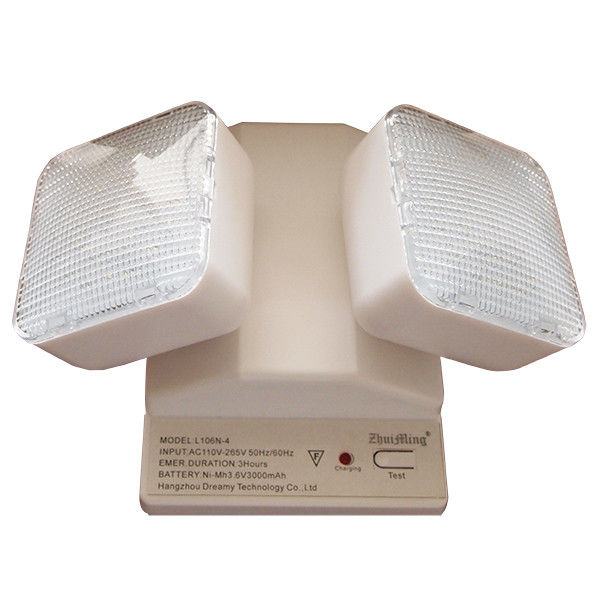 दीवार पर घुड़सवार एलईडी ट्विन स्पॉट आपातकालीन प्रकाश 3.6V Ni-Cd बैटरी IP20 TL030CN